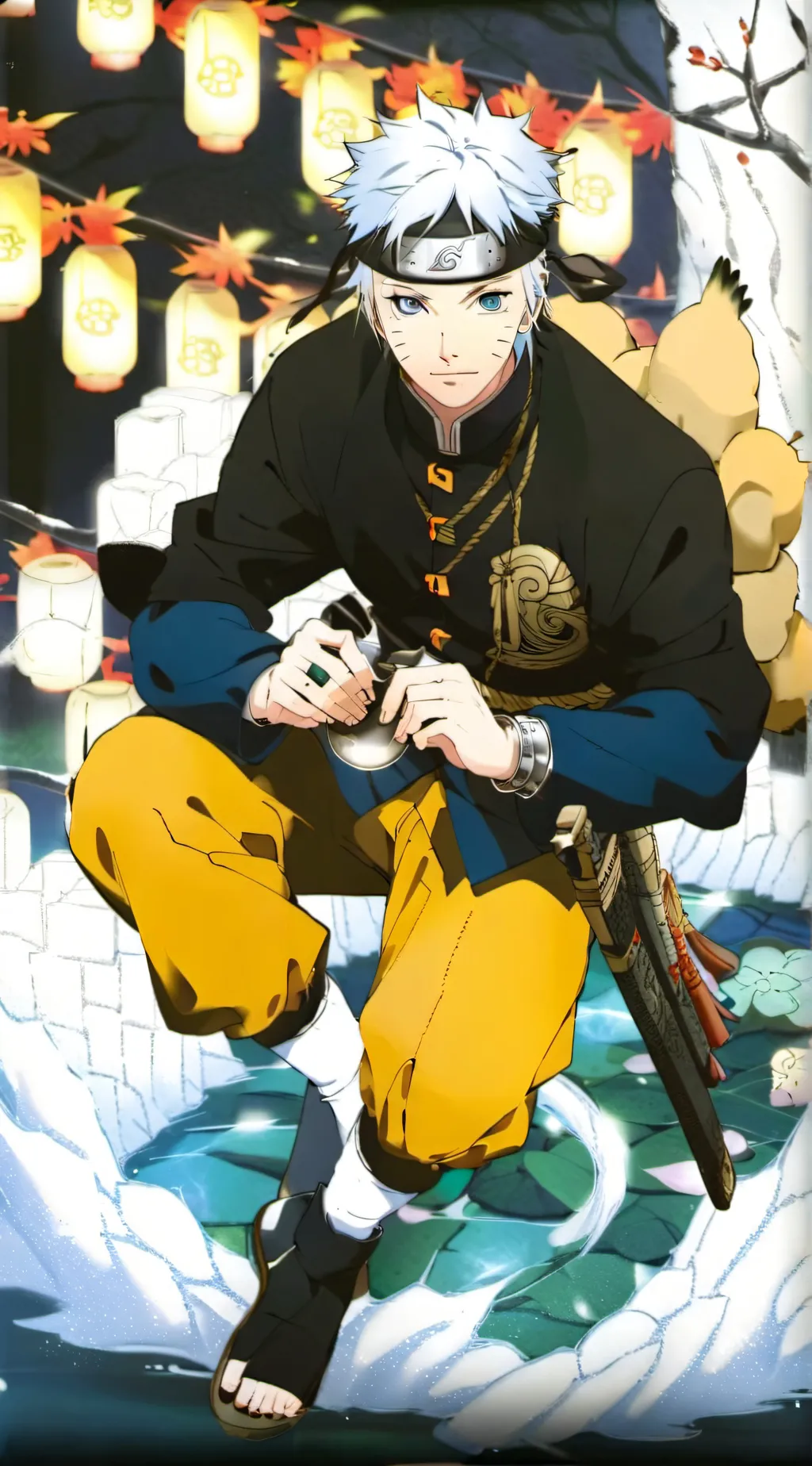 ai character: world of Naruto background