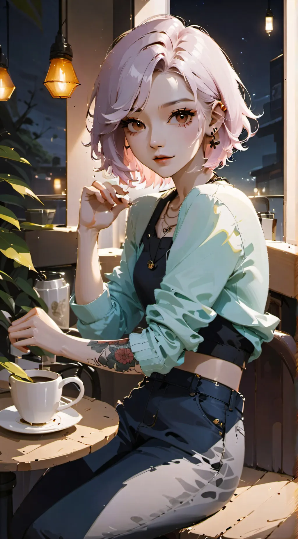 ai character: Luna Rose background