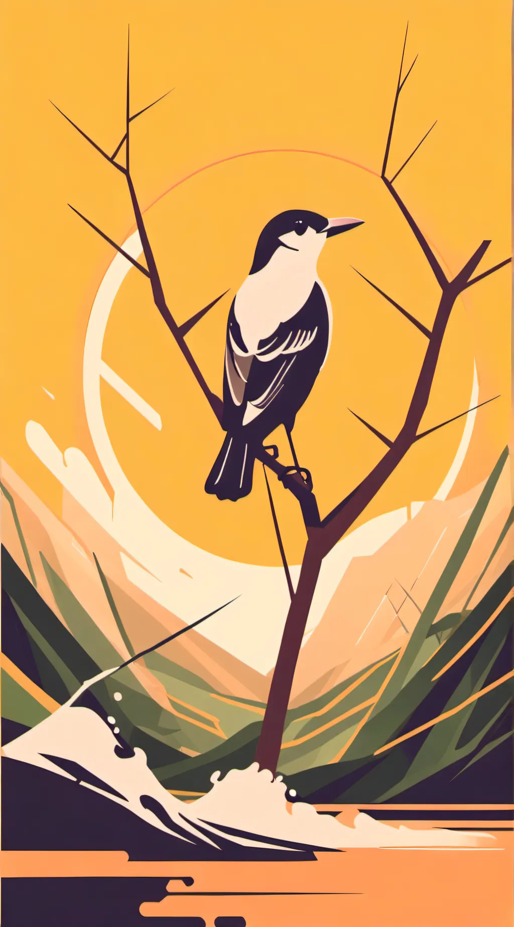 ai character: Bird background