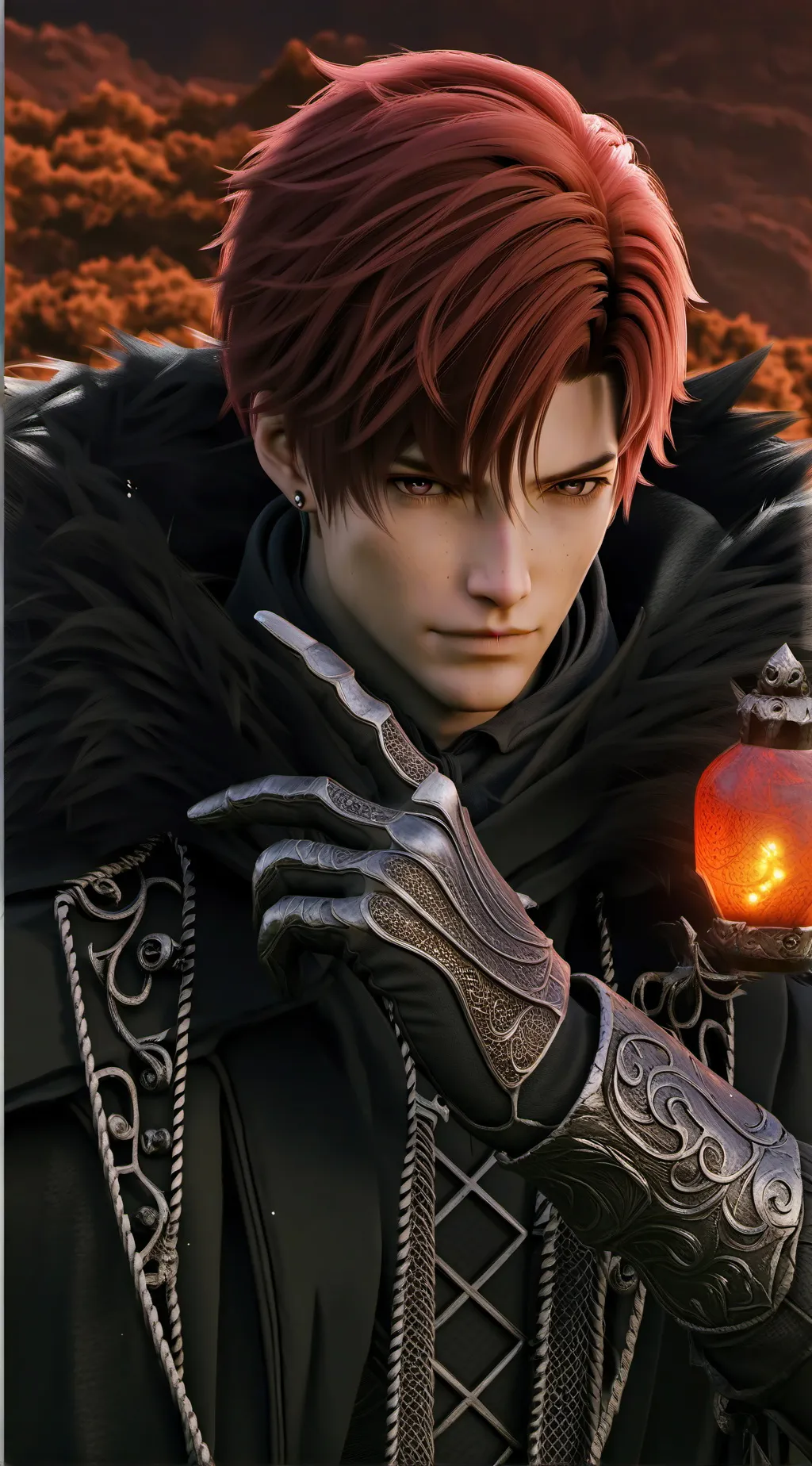 ai character: German 💀💀💀 background