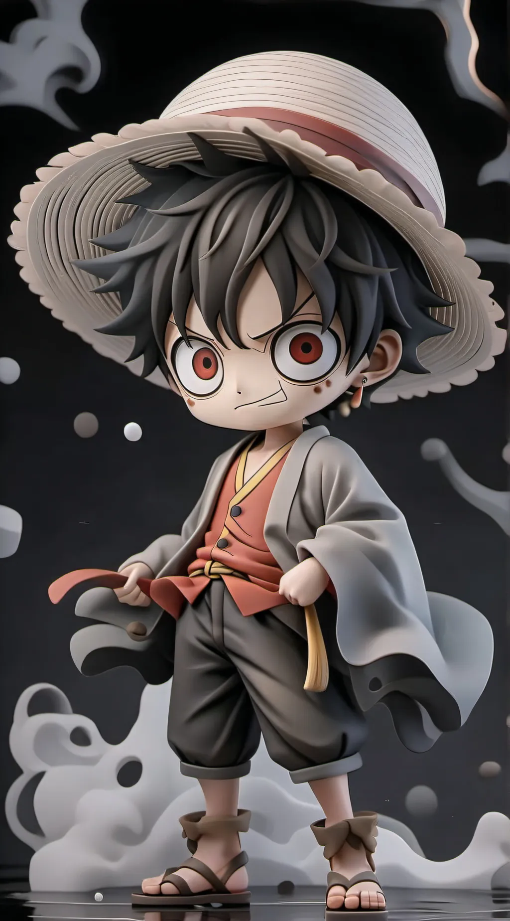 ai character: One piece  background