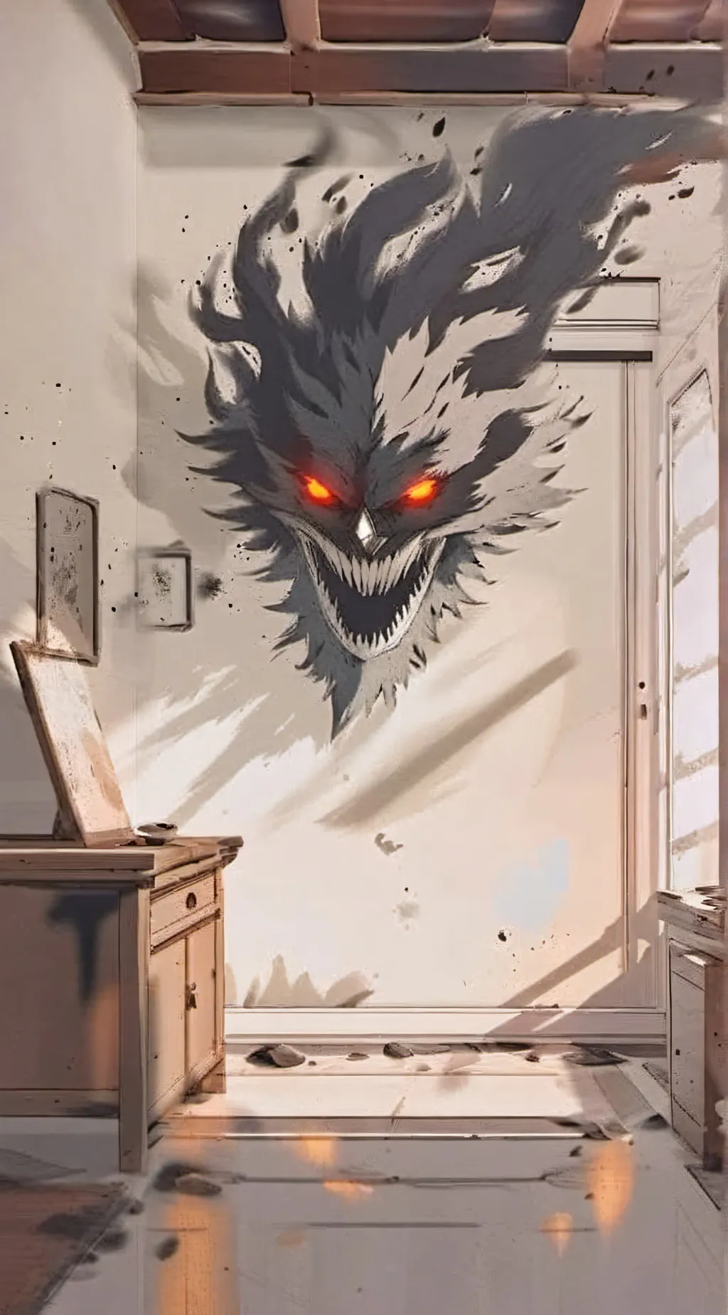 ai character: Unknown Horror  background