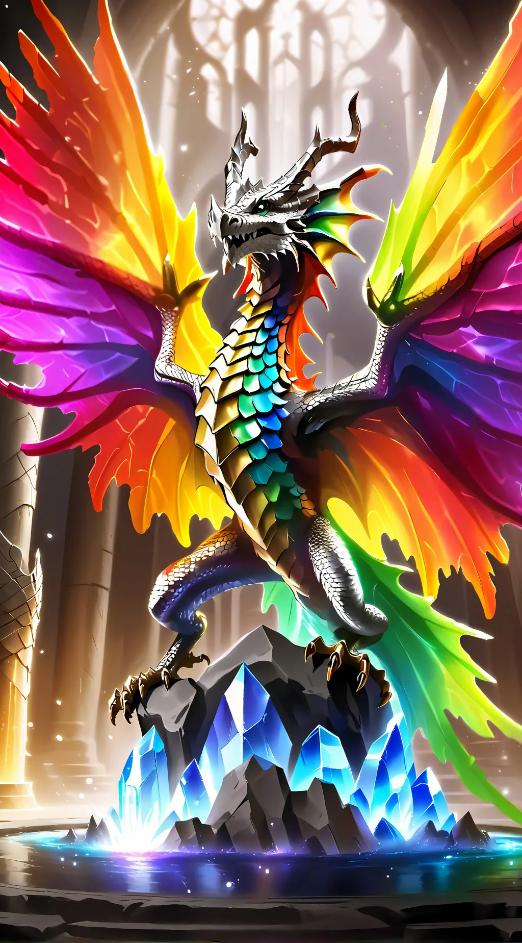 ai character: wings of fire  background
