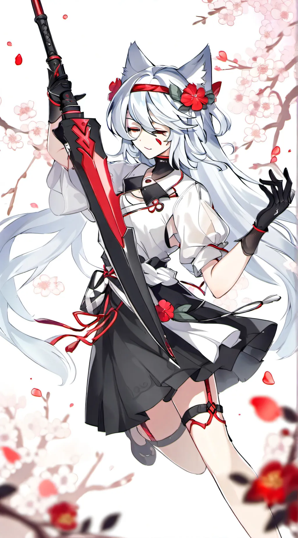 ai character: Neko ningen background