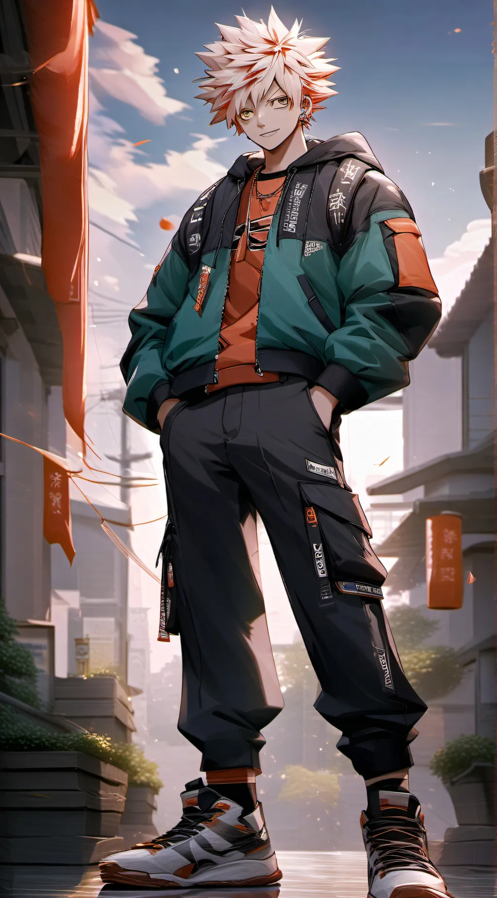ai character: BAKUGO  background