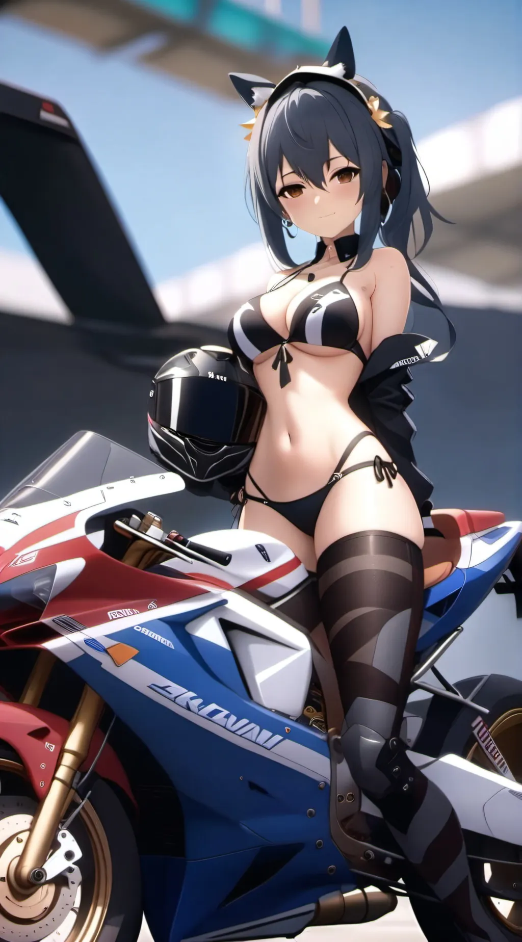 ai character: Ania race queen background