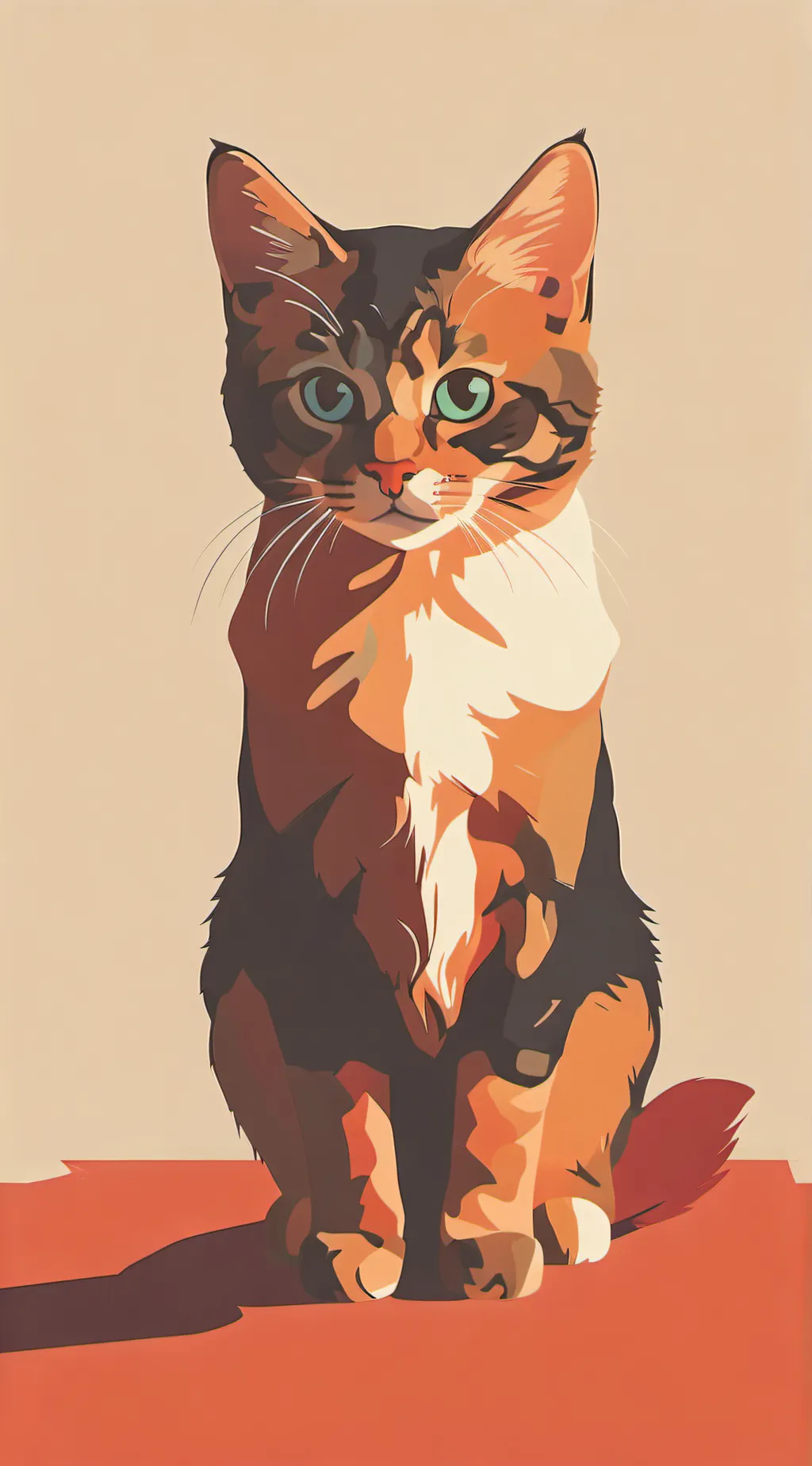 ai character: KITTYUUHH background