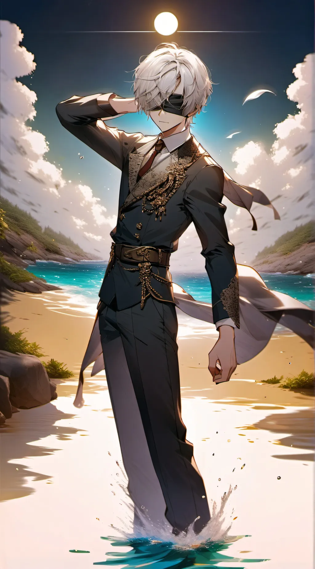 ai character: Gojo saturo background