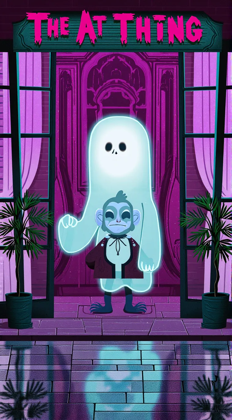 ai character: sad ghost background