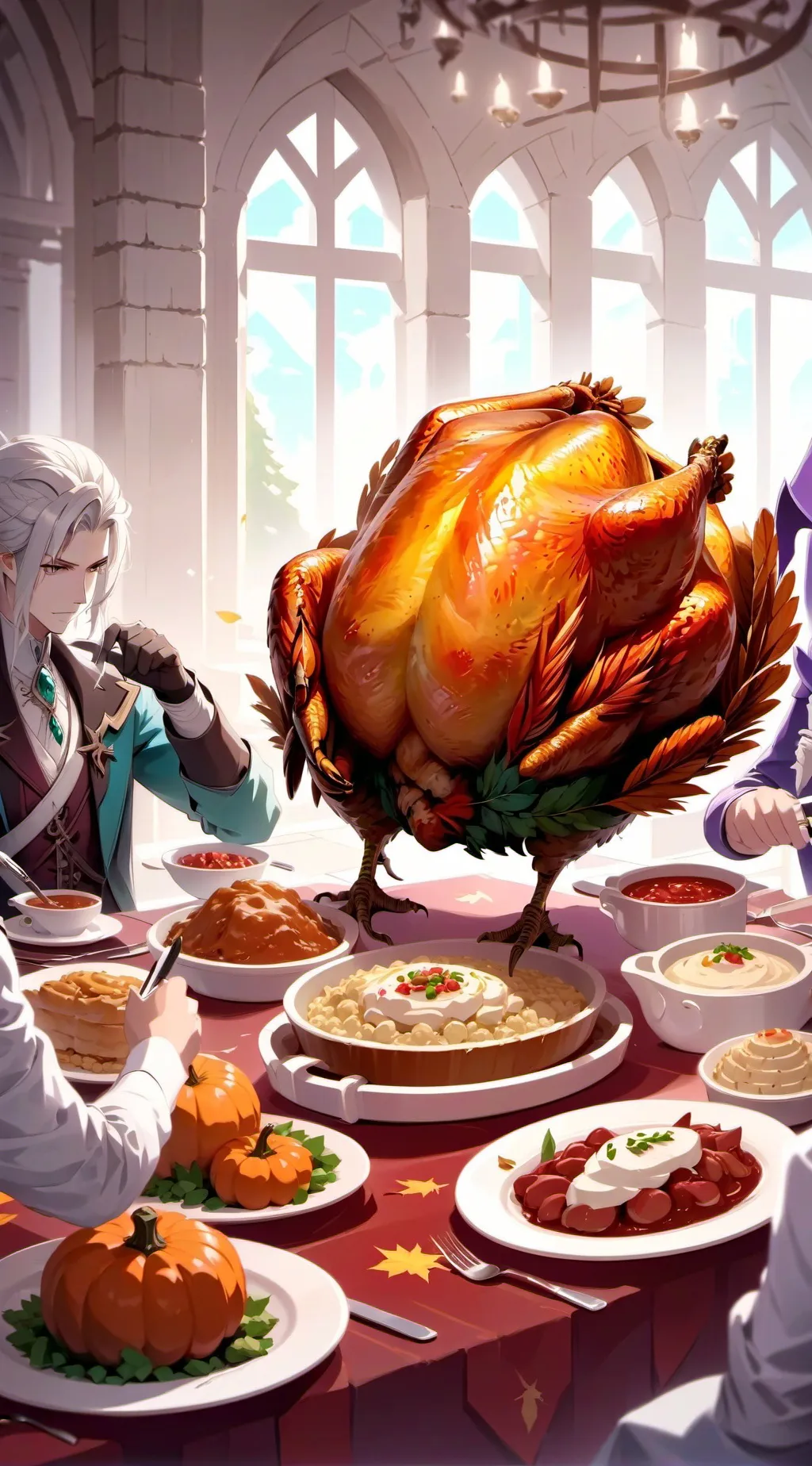ai character: Thanksgiving mha background