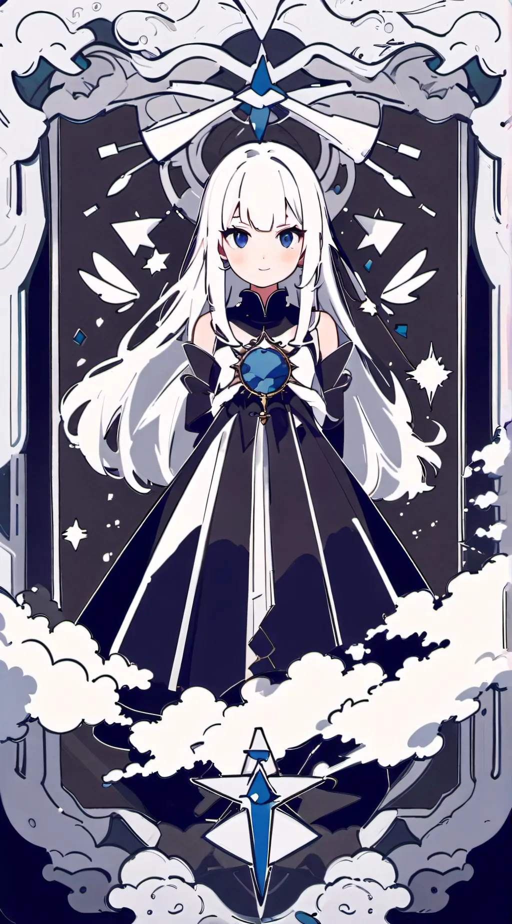 ai character: The beach ￼ background