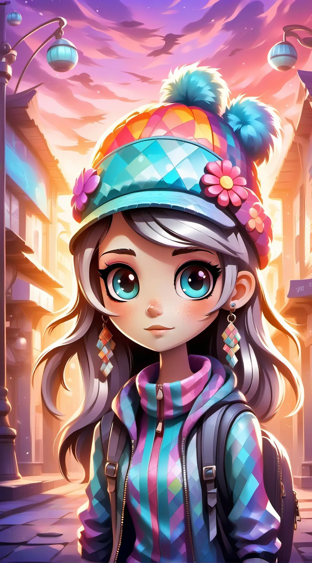 ai character: ENGLISH OR SPANISH background