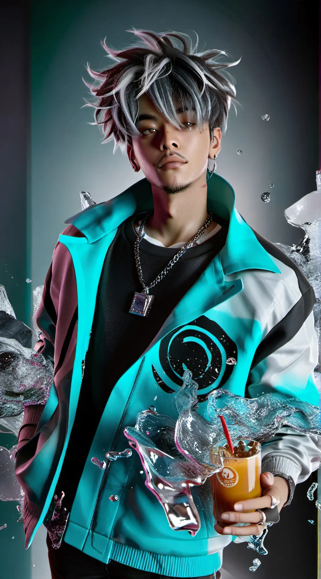 ai character: Juice WRLD background