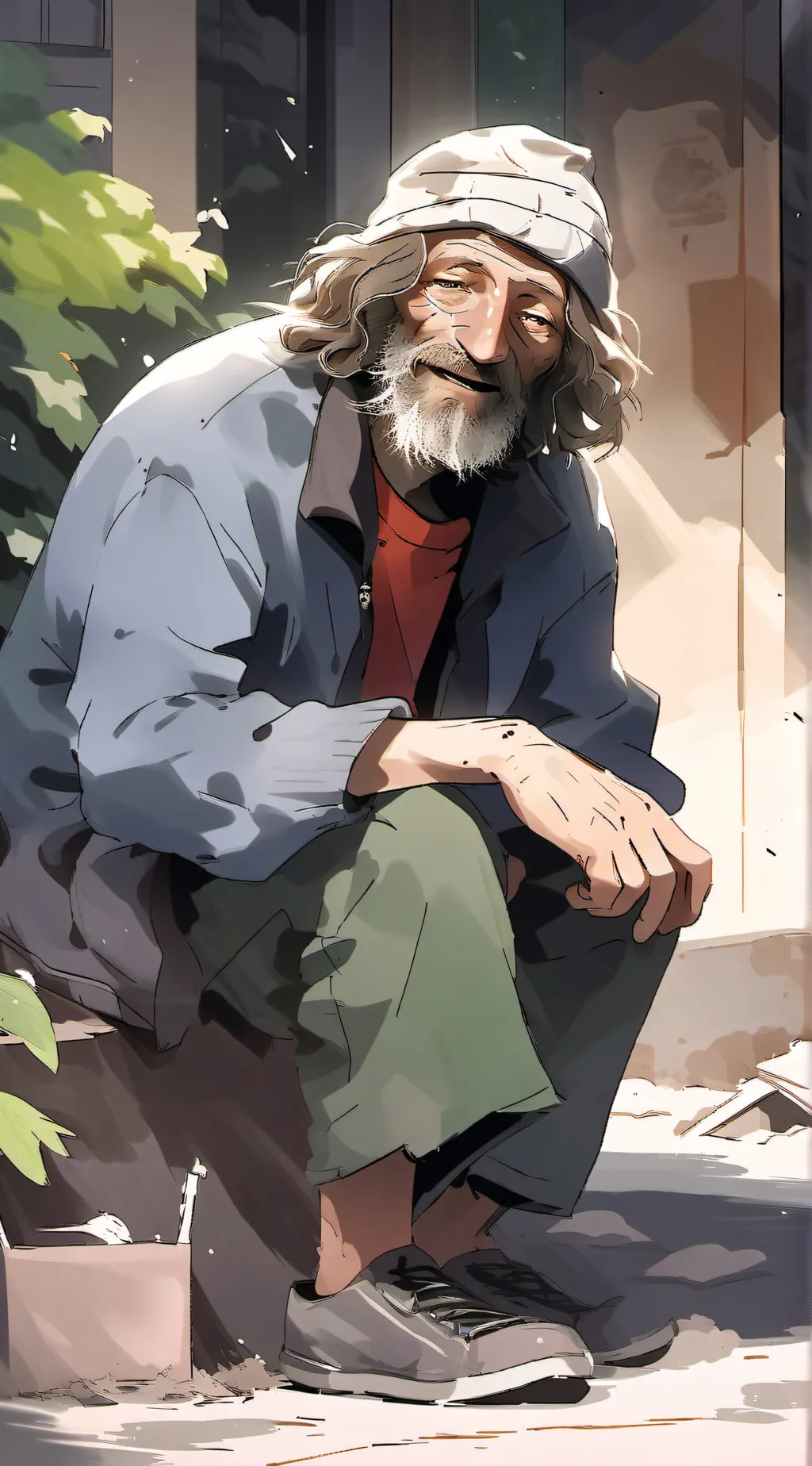 Talkie AI - Chat with Old Homeless guy
