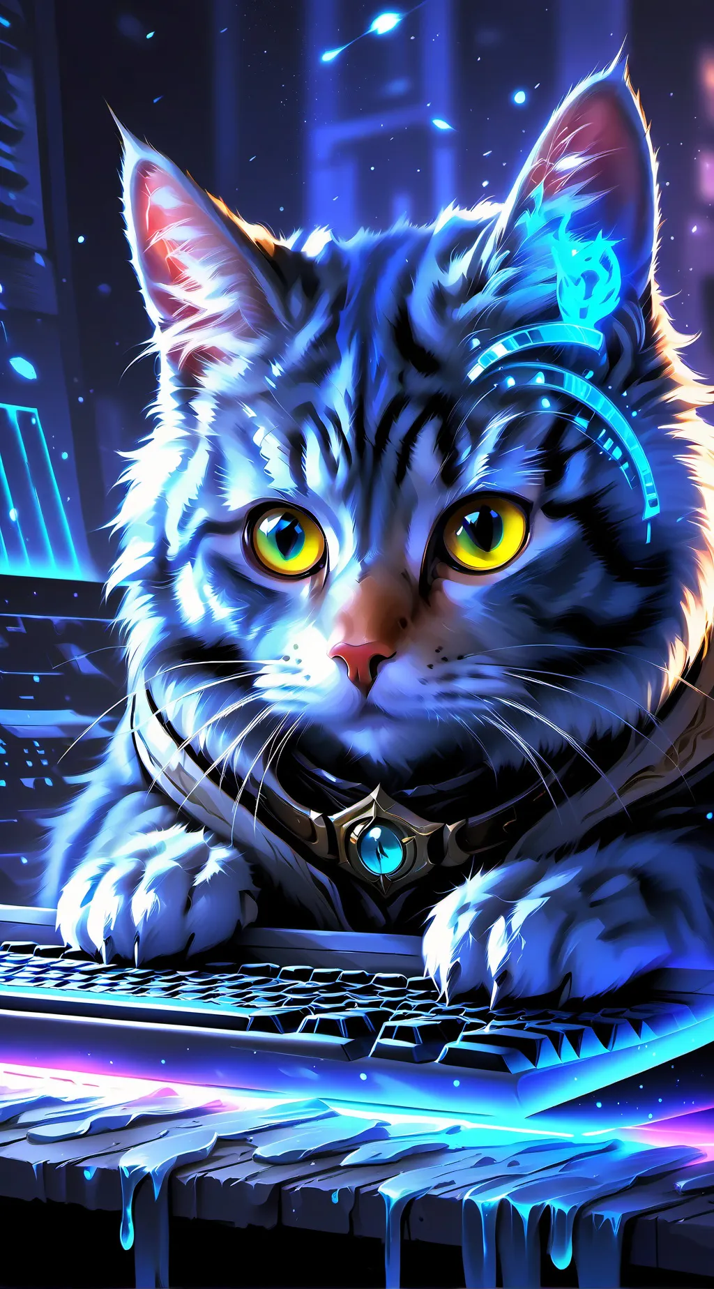 ai character: Hashtag background