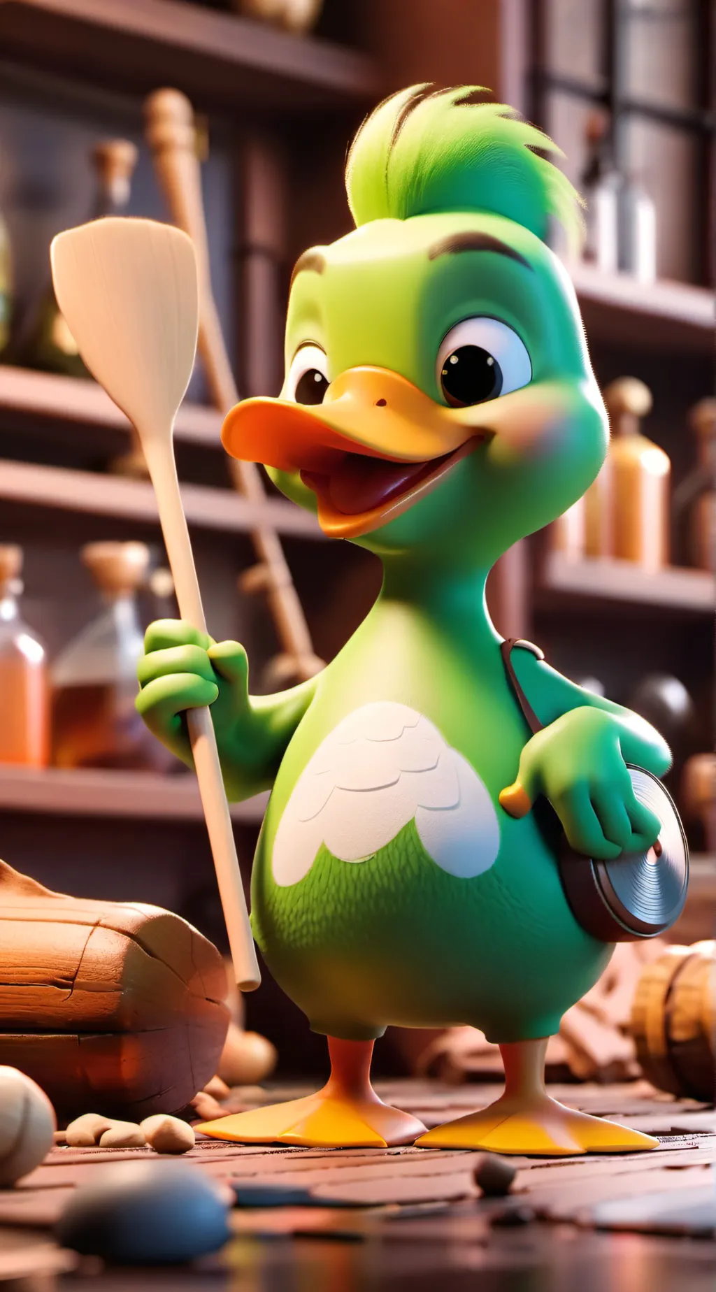 ai character: Stanley stork background