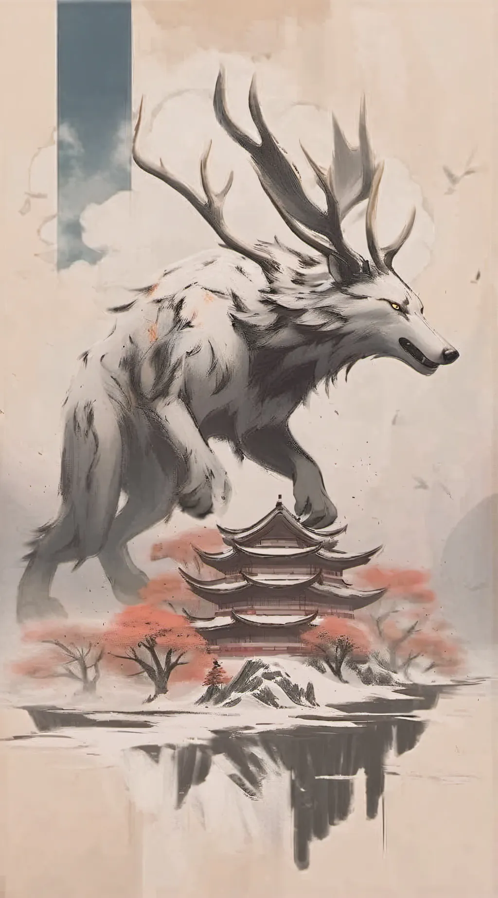 ai character: radiostatic background