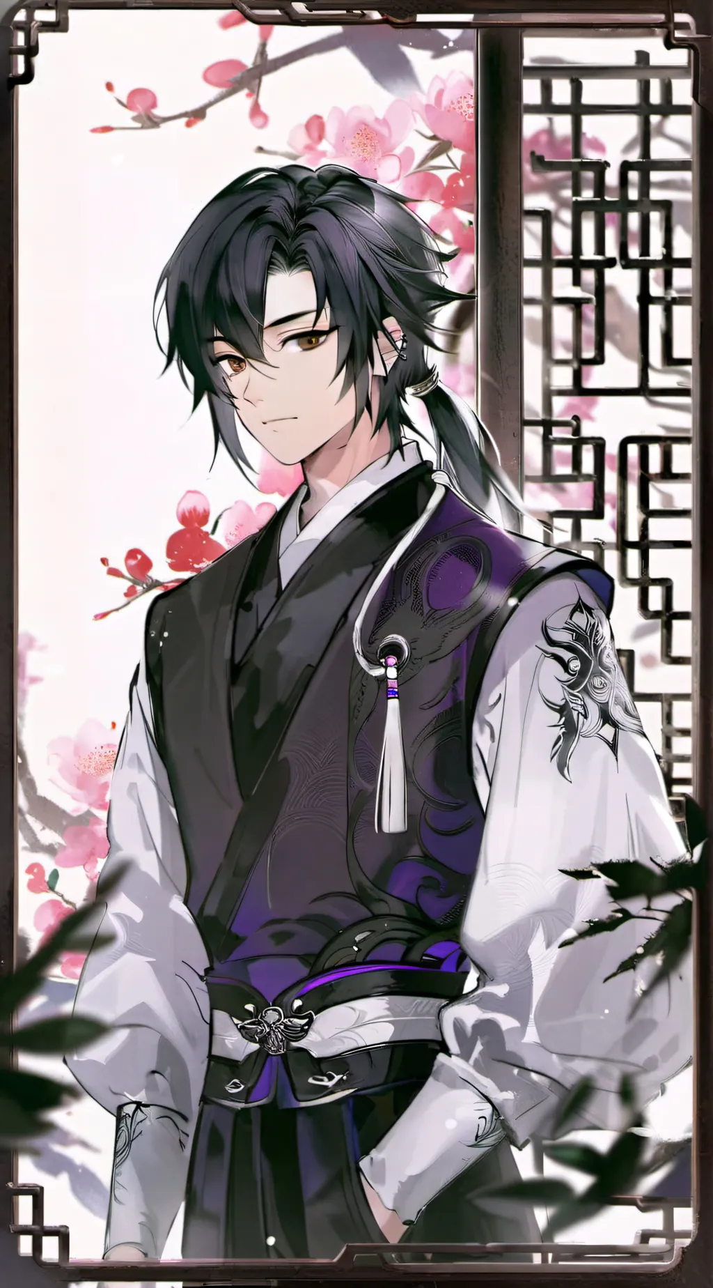 ai character: 镜 background