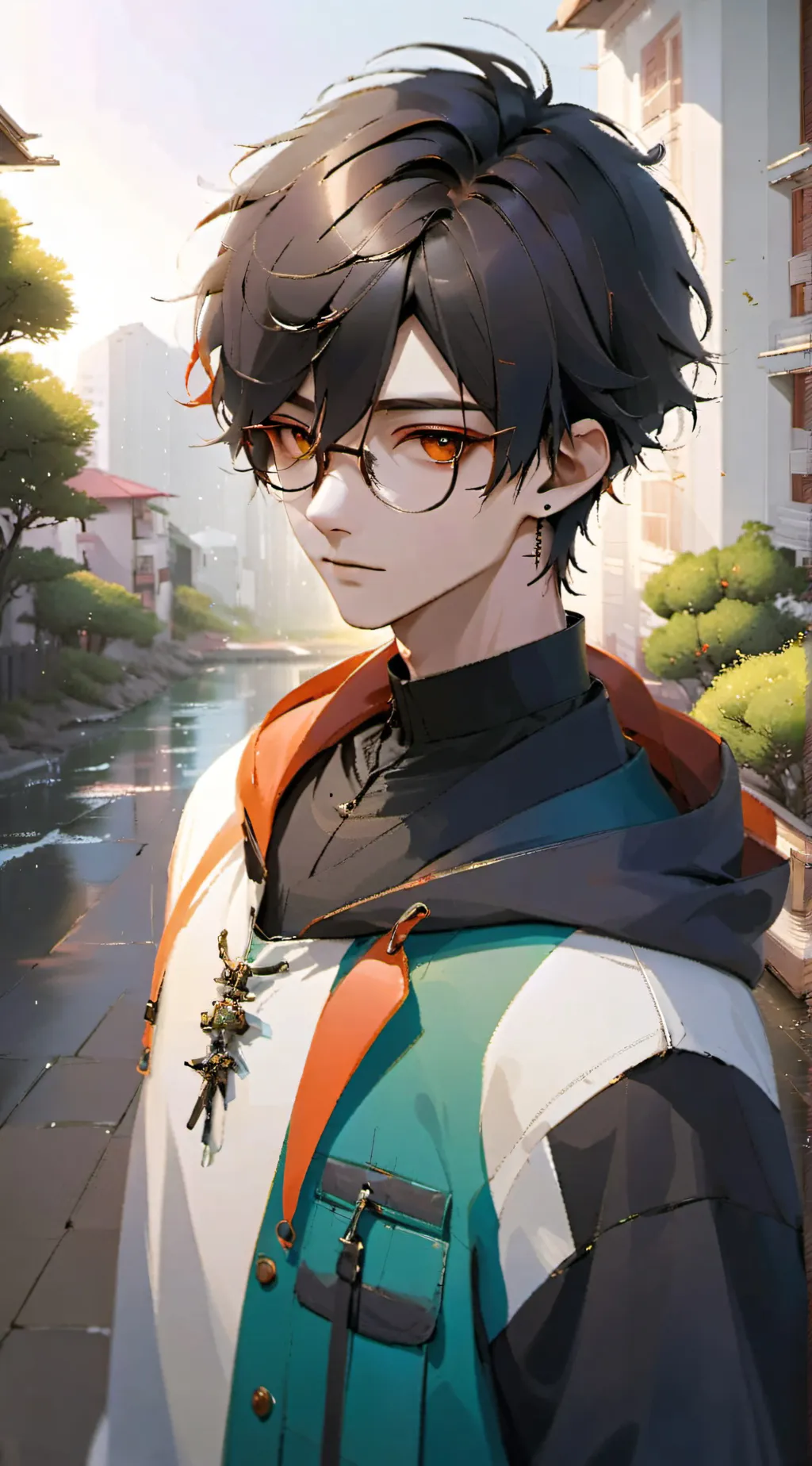 ai character: leo  background