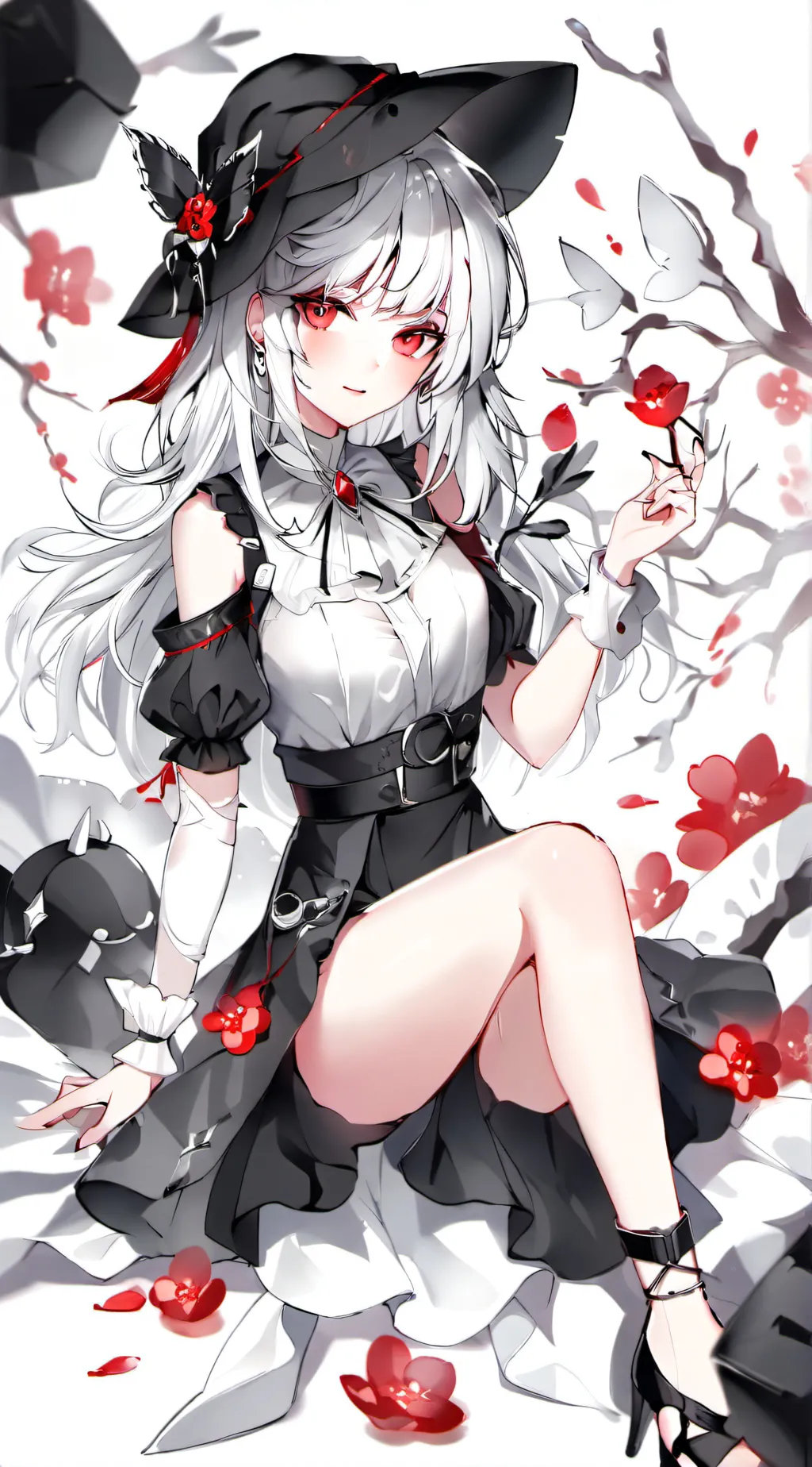 ai character: rose background