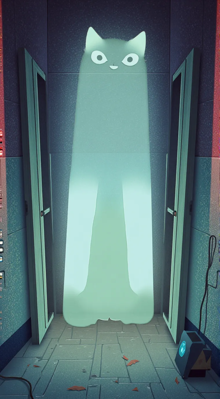 ai character: ghost kitty background