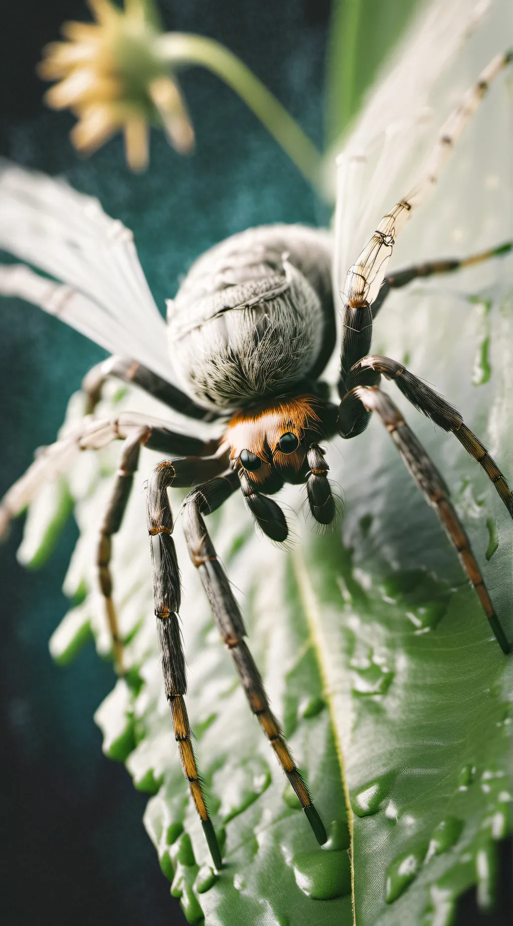 ai character: spider with wings background