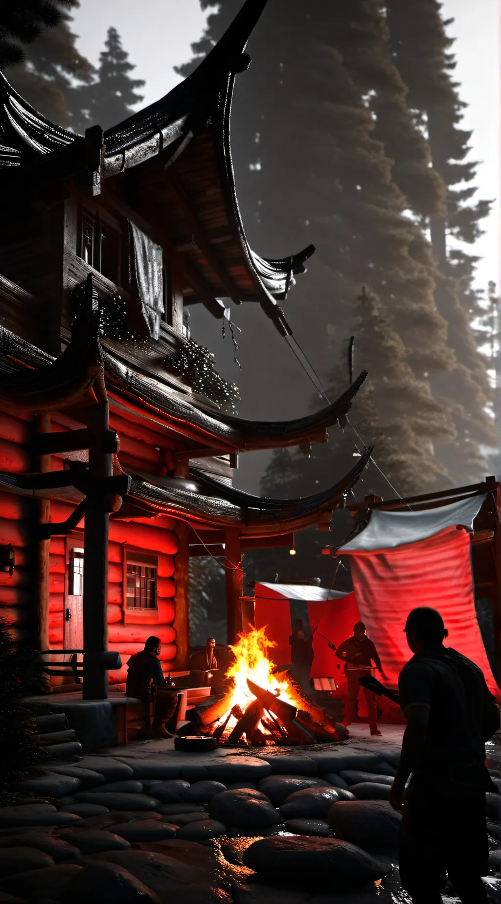 ai character: Summer vamp! background