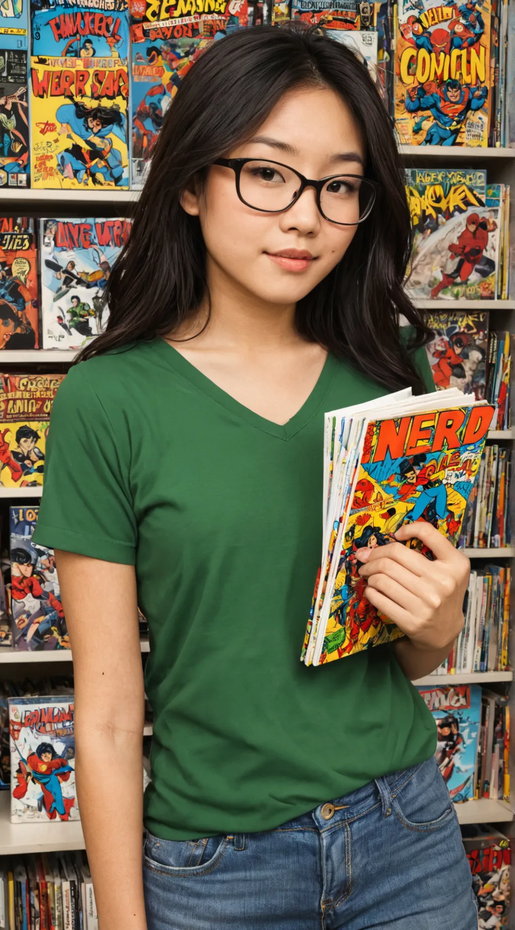 ai character: hana  background