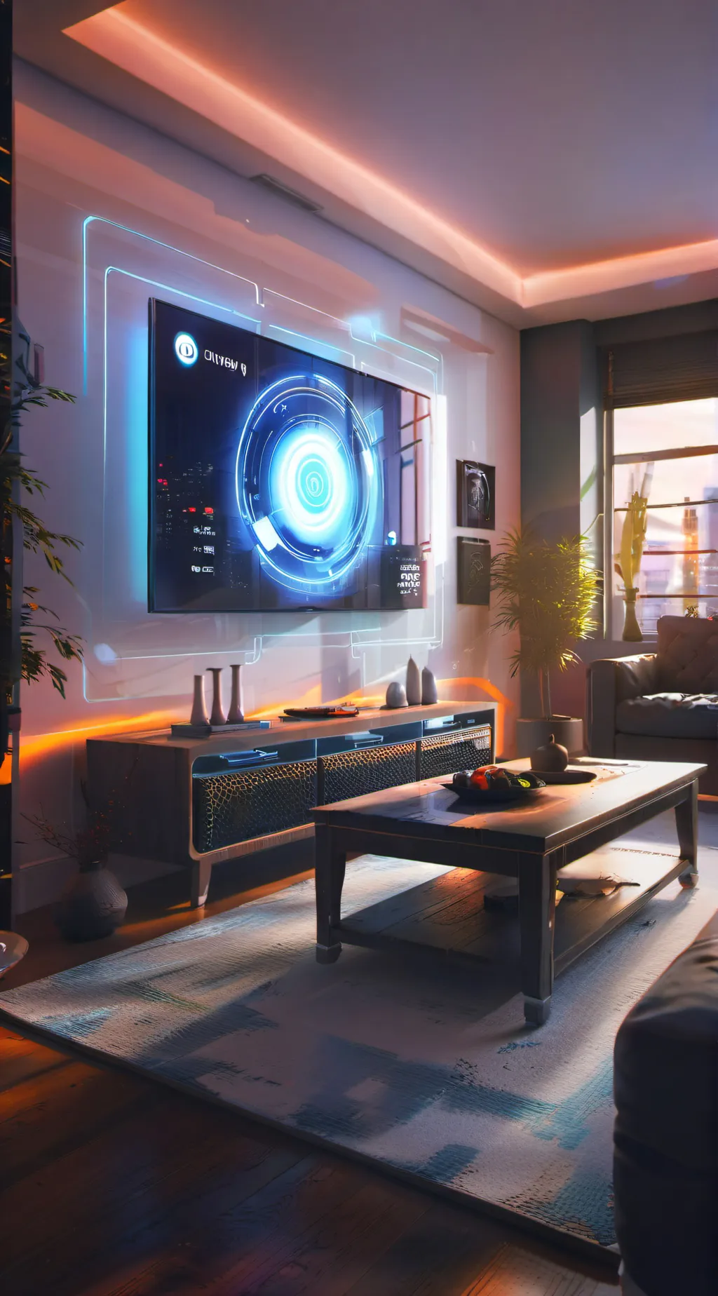 ai character: SMART HOME background