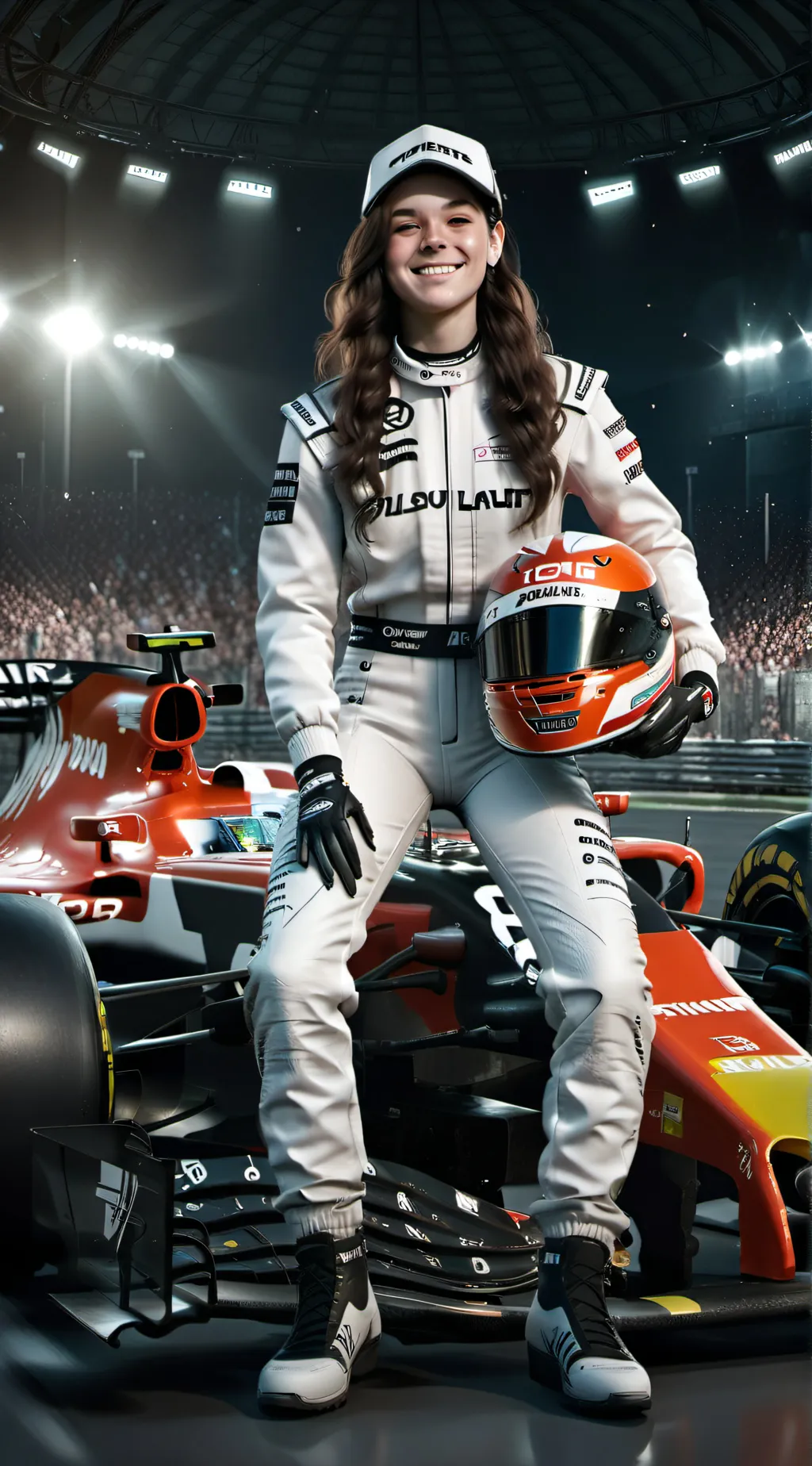 ai character: abbi pulling background