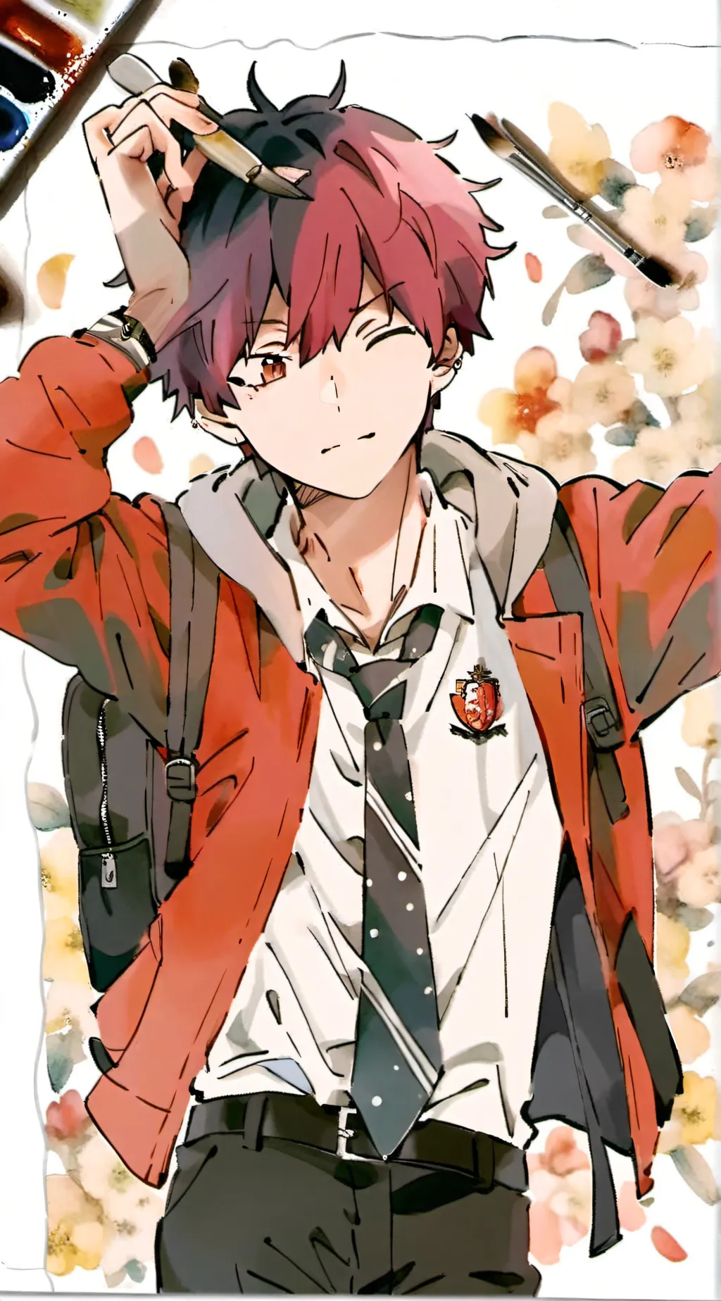 ai character: Oliver  background