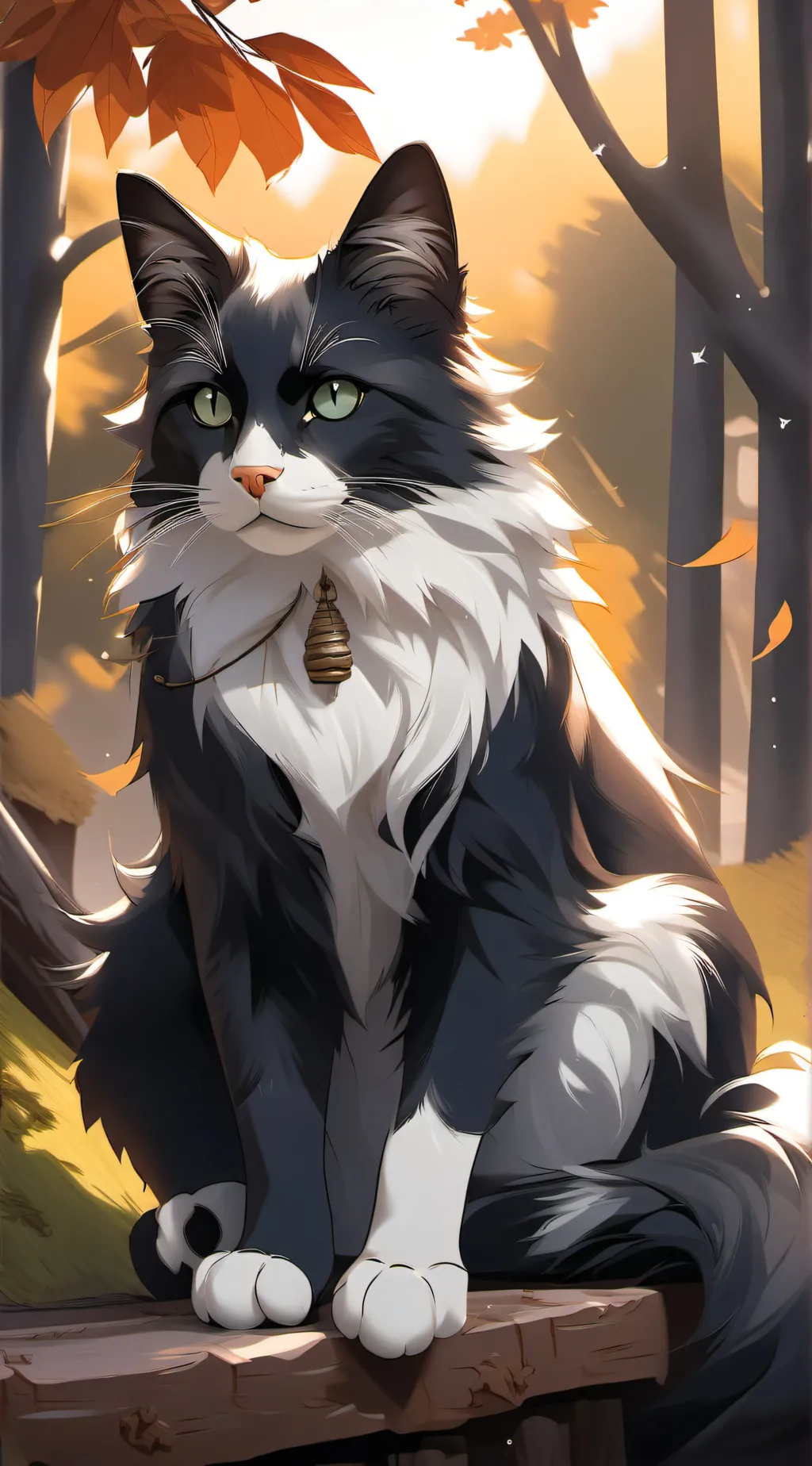 ai character: Cat background