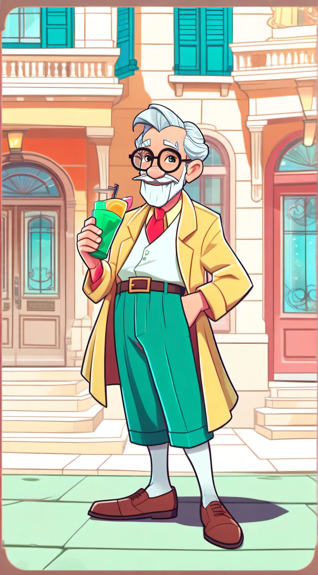 ai character: professor  background