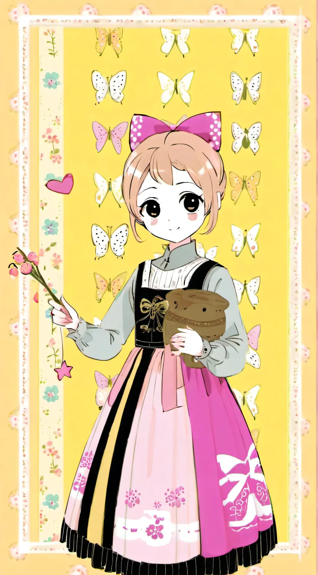 ai character: Glisten  background