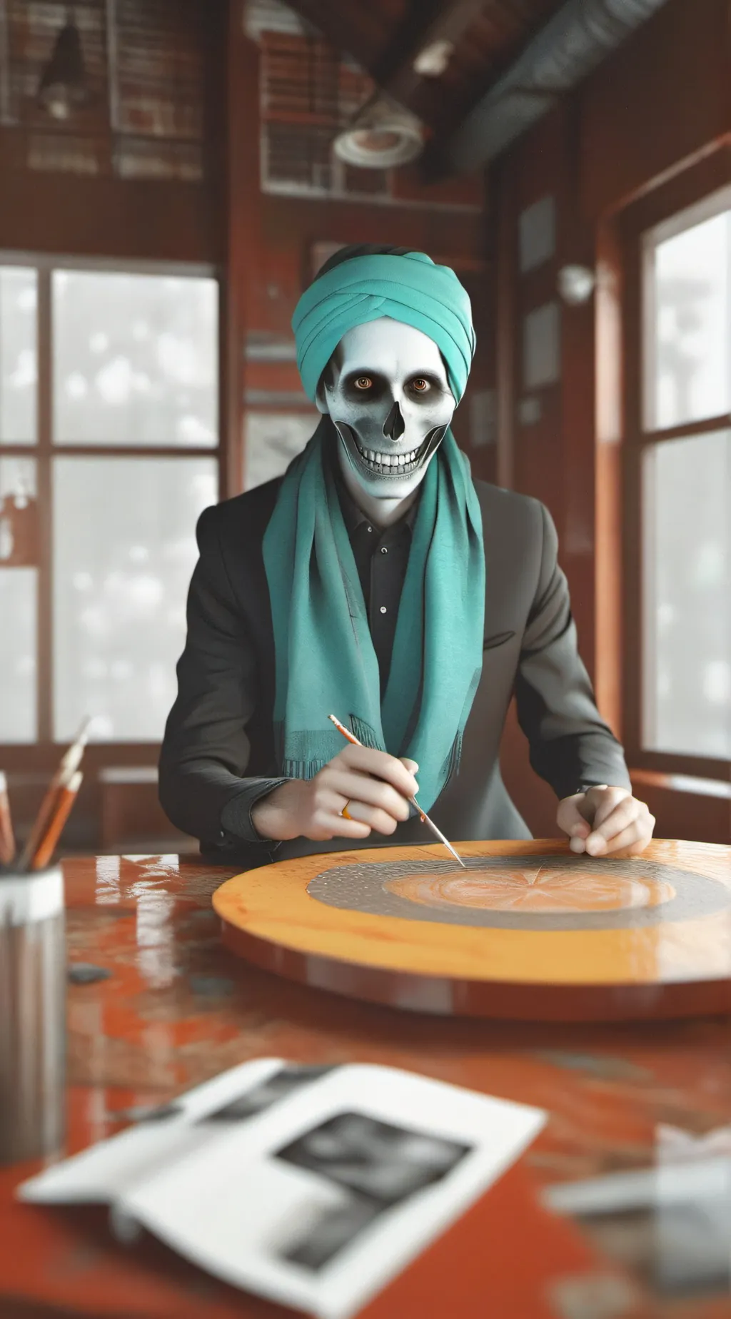 ai character: бабайка background