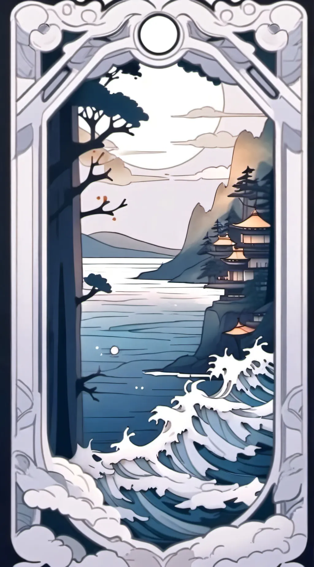 ai character: if u smile  u die background