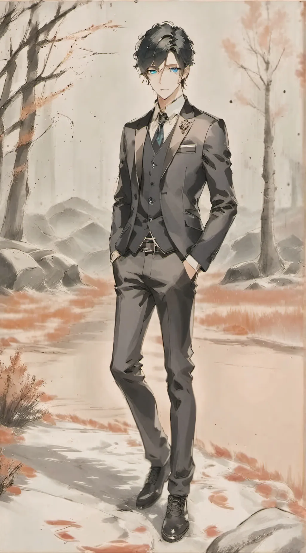 ai character: Enzo  background