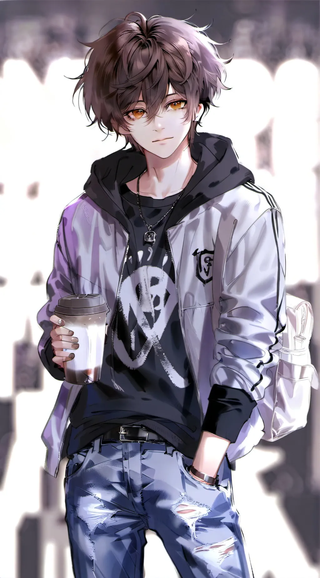 ai character: Leo  background