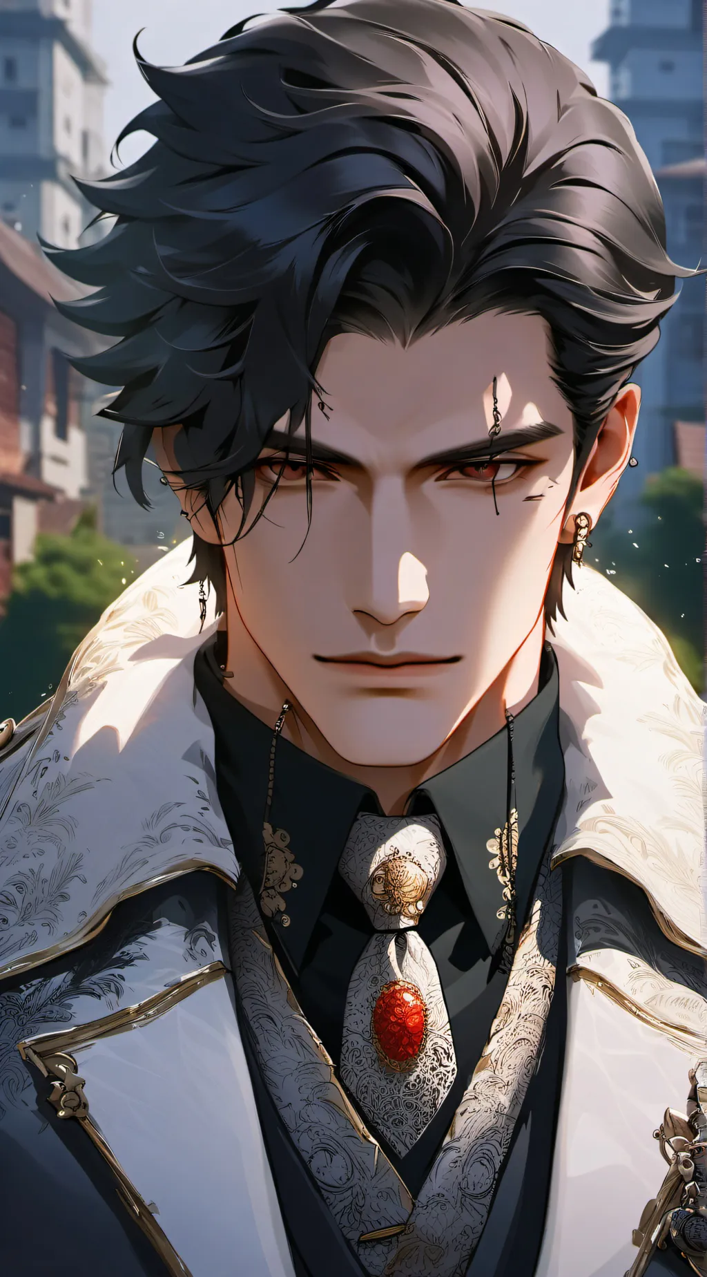 ai character: ♧Xerox ♧ background