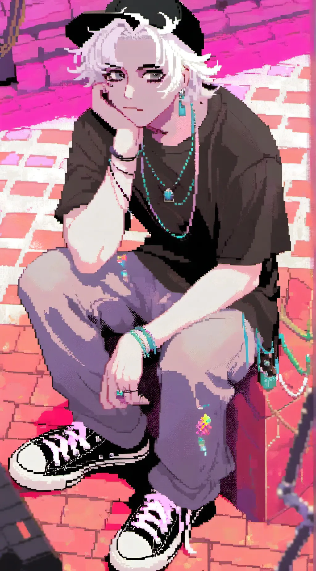 ai character: Eric 🖤☠️ background