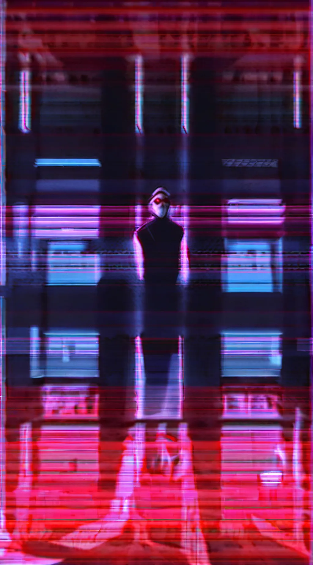 ai character: VHS!Sans (REWORK) background