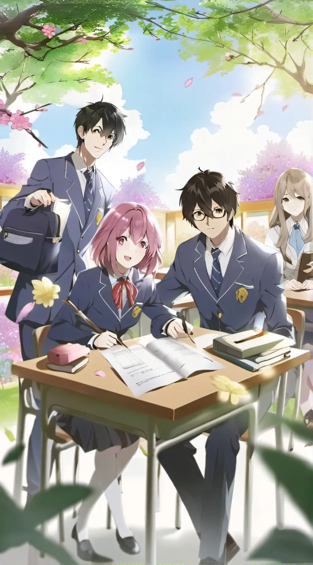 ai character: Magic school TS background