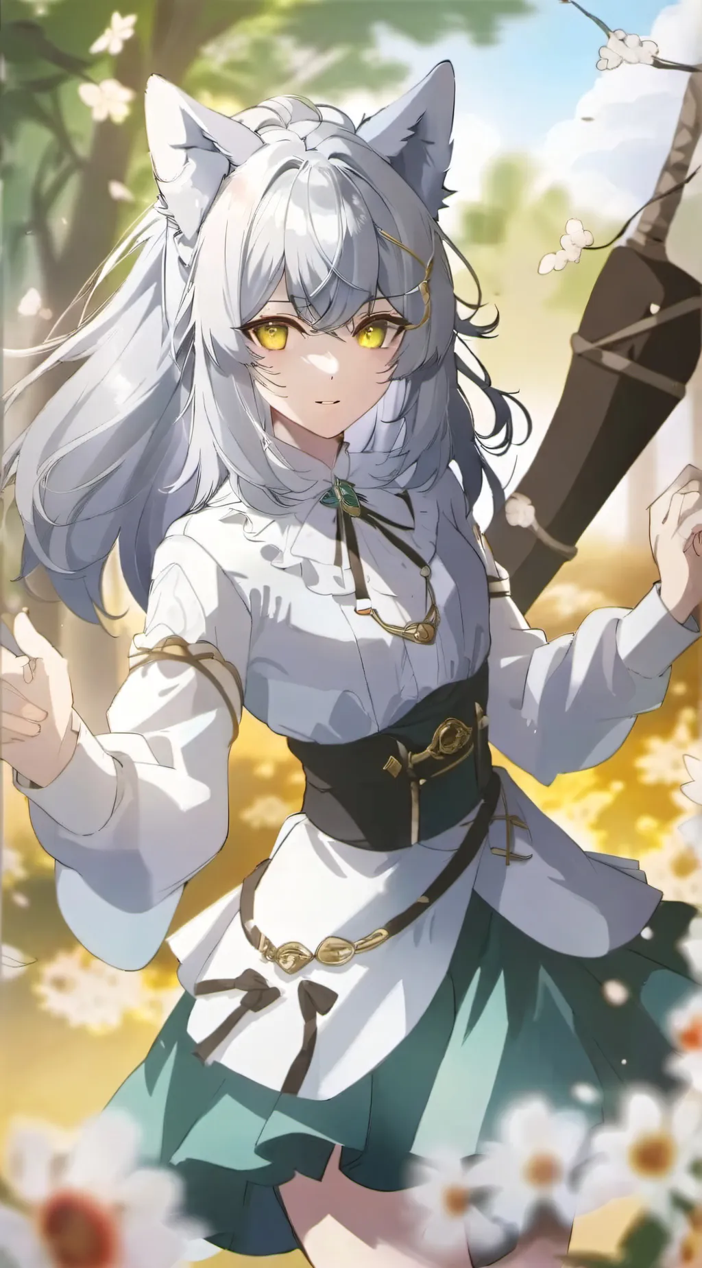 ai character: Rose background