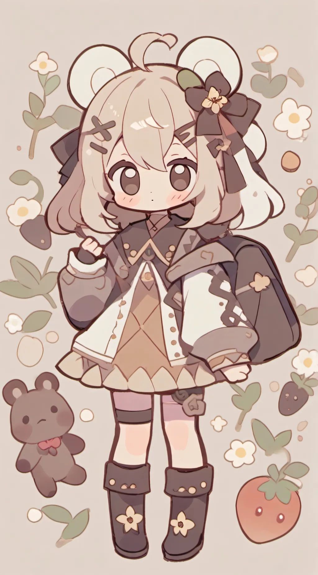 ai character: Chibi background