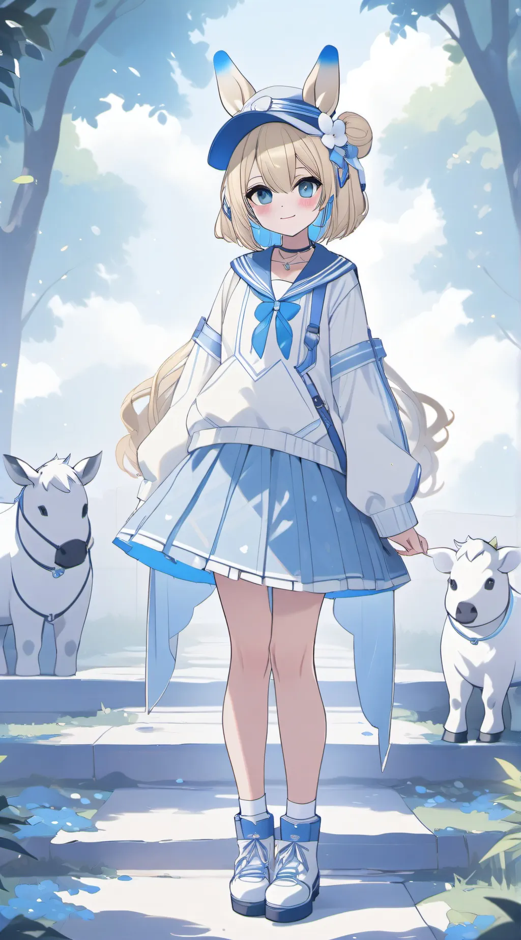 ai character: ella💙 background