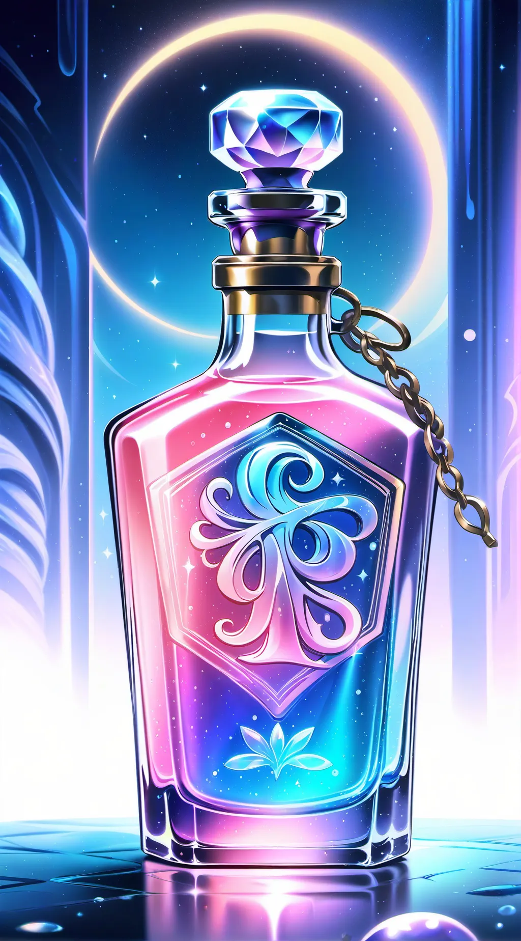 ai character: feminine potion background
