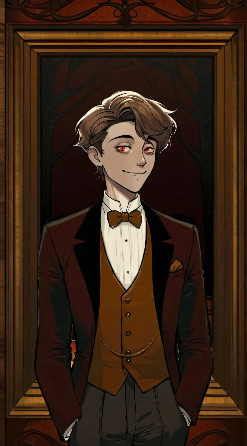 ai character: human alastor  background