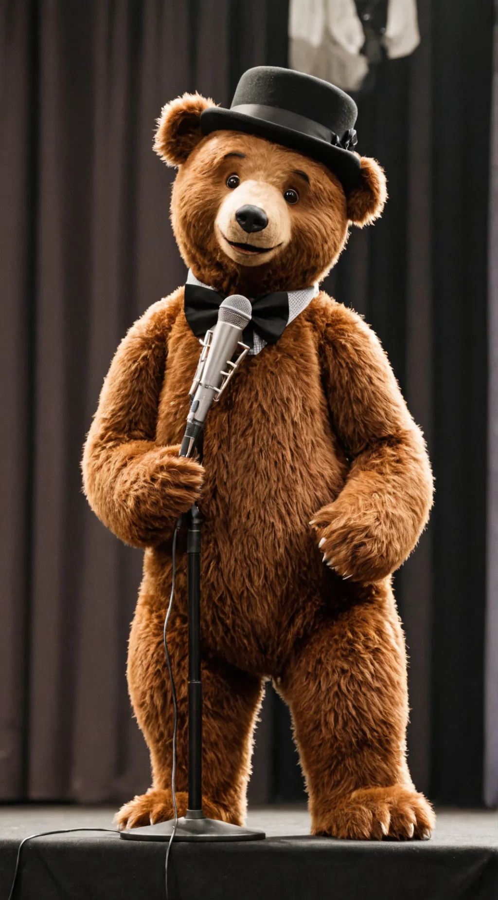 ai character: freddy fazbear  background