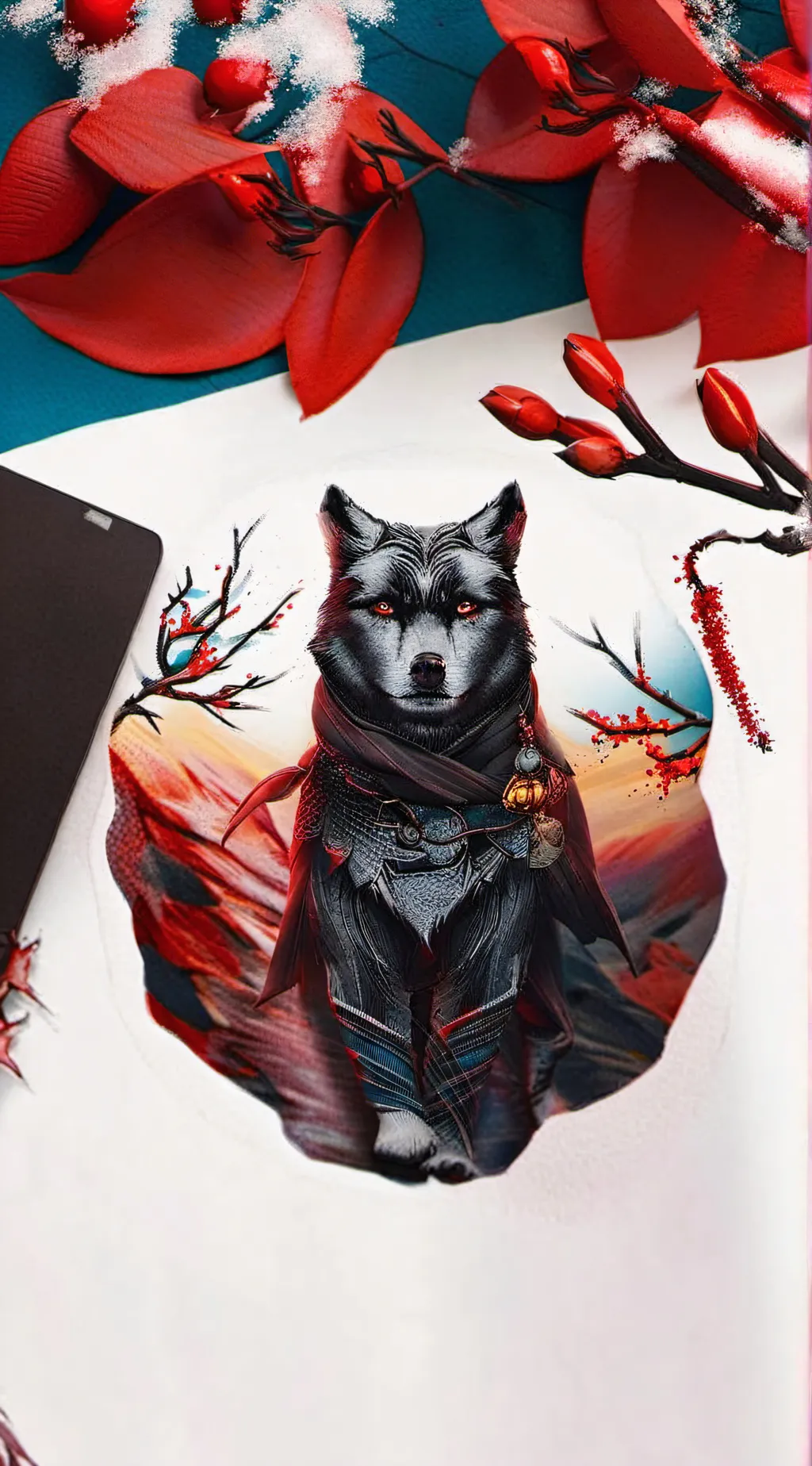 ai character: Bm twins heat background