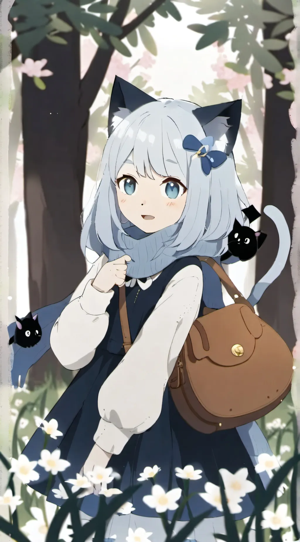 ai character: cherry background